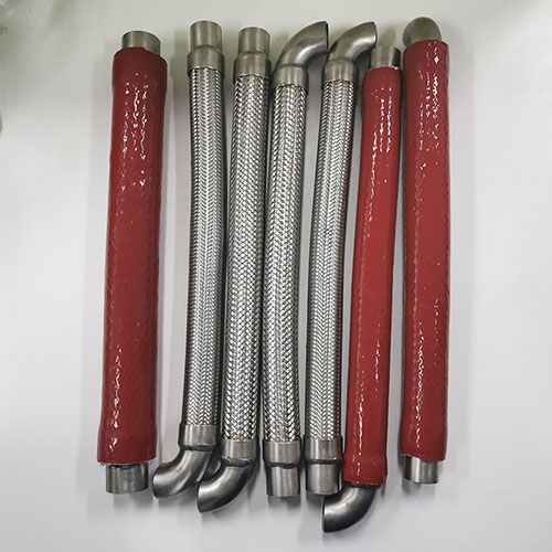 SS corrugated conduit and metal hose heat protection sleeve