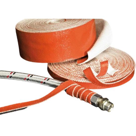 شريط عزل الألياف الزجاجية المغطى بالسيليكون