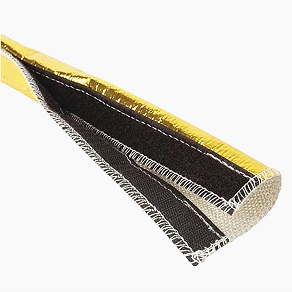 غطاء حراري ذهبي: حماية حرارية وتآكلية مصممة للخطوط والأسلاك الحساسة. تركيب بدون فصل.