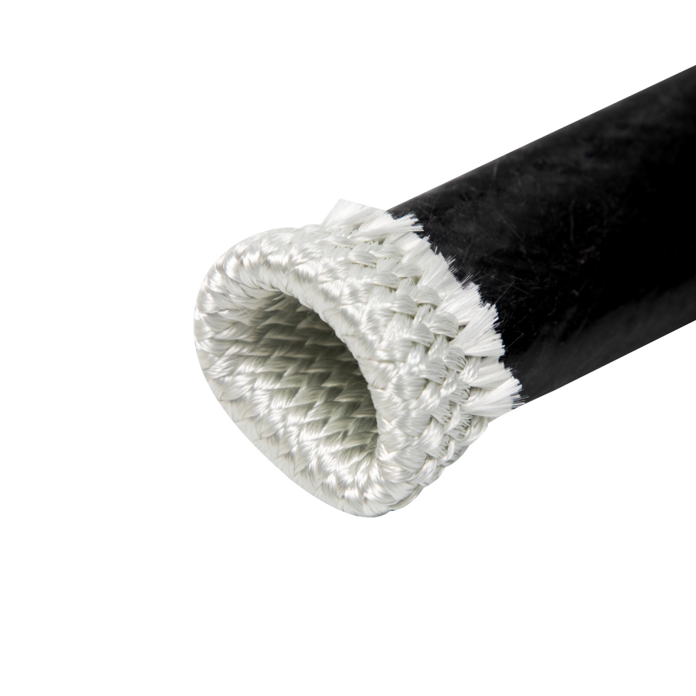 غلاف مقاوم للحريق لخط الوقود: غلاف واقٍ من الحرارة مصنوع من الألياف الزجاجية المطلية بالسيليكون لتوجيه أكثر أمانًا